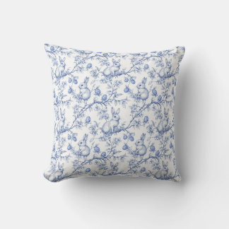 Easter Chinoiserie Toile De Jouy Pillow