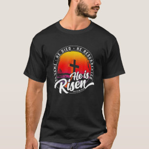 Easter Christian He is Risen He resurrected Vintag T-Shirt