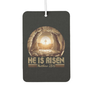Easter Christian He is Risen Jesus Car Air Freshener