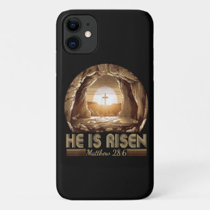 Easter Christian He is Risen Jesus  iPhone 11 Case
