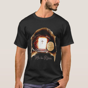 Easter Christian He Is Risen Jesus Empty Tomb Men T-Shirt