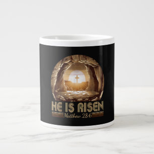 Easter Christian He is Risen Jesus Large Coffee Mug