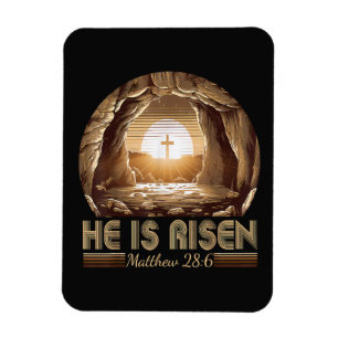 Easter Christian He is Risen Jesus Magnet