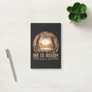 Easter Christian He is Risen Jesus Post-it Notes