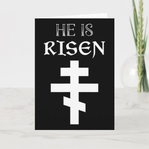 Easter Christian He Is Risen Resurrection Orthodox Card