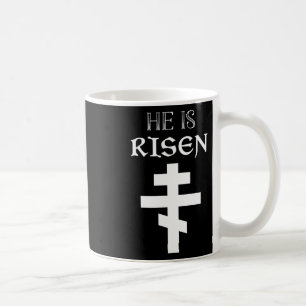 Easter Christian He Is Risen Resurrection Orthodox Coffee Mug