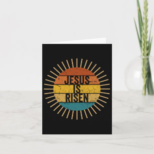 Easter Christian He Is Risen Sun Resurrection Men Card