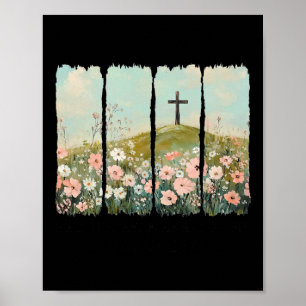 Easter Christian Jesus He Is Not Here He Has Risen Poster