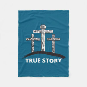 Easter Christian Resurrection Day True Bible Verse Fleece Blanket
