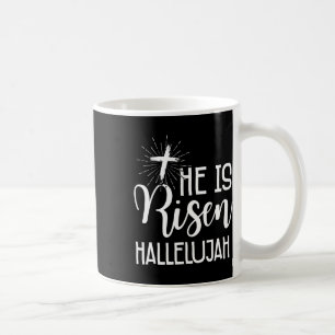 Easter Christians Jesus He Is Risen Hallelujah Men Coffee Mug