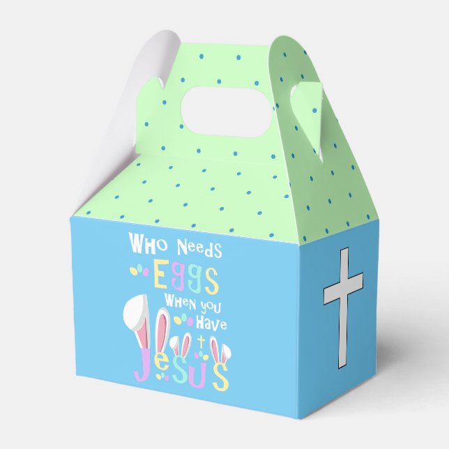 Easter Church Service Ideas Kids Favour Box (Front Side)