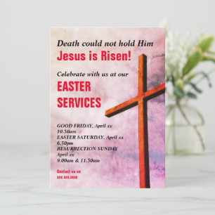 EASTER CHURCH SERVICES   Jesus is Risen  Invitation