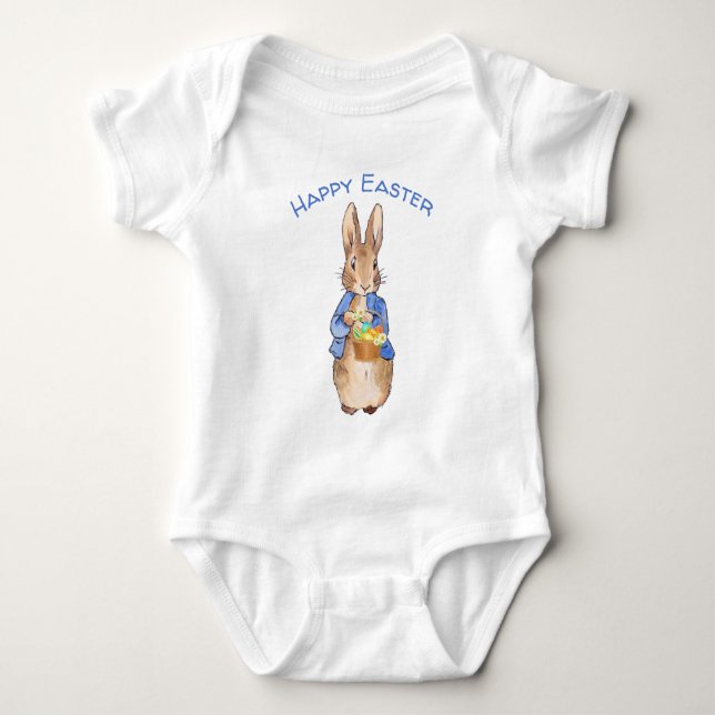Easter Classic rabbit Baby Bodysuit (Front)