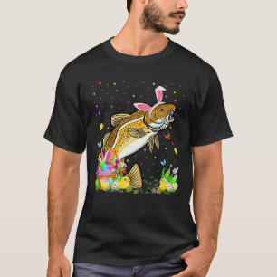 Easter Cod Fish Bunny Egg Hunting Cod Easter Sunda T-Shirt