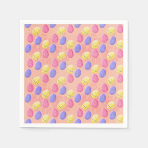 Easter colour eggs napkin