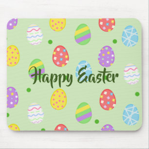 Easter colourful Eggs Festive Mouse Pad