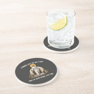 Easter Coming Out My Cave Jesus Coaster