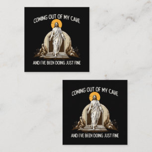 Easter Coming Out My Cave Jesus Loyalty Card