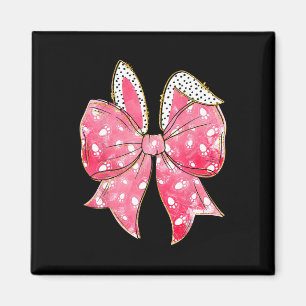Easter Coquette Happy Easter Bunny Bow Easter Bunn Magnet