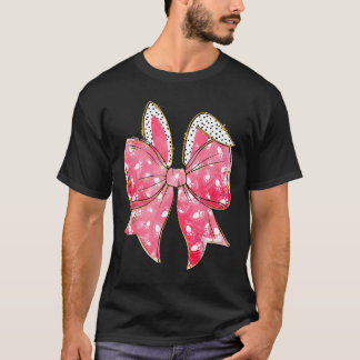 Easter Coquette Happy Easter Bunny Bow Easter Bunn T-Shirt