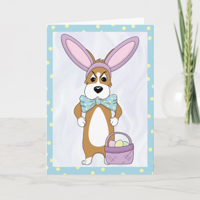 Easter Corgi Card (Front)
