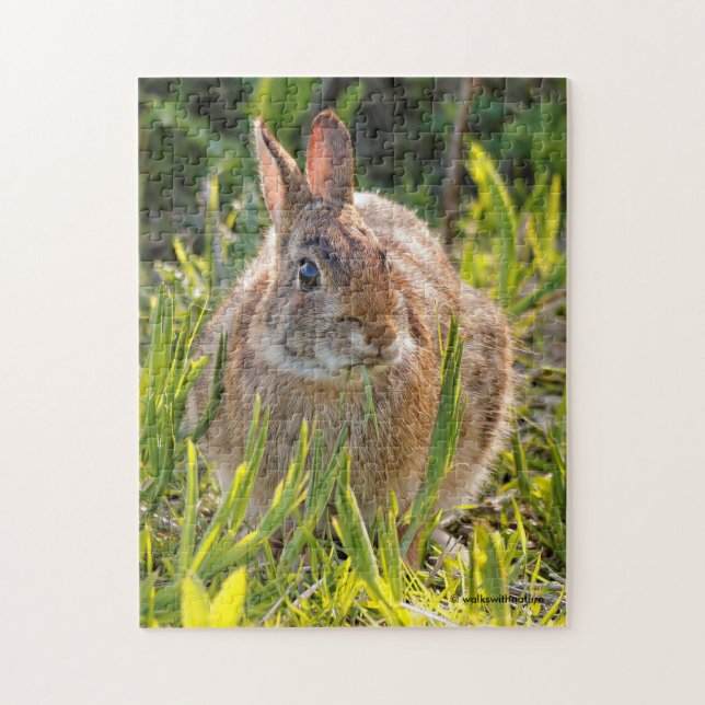Easter Cottontail Rabbit in the Grass Jigsaw Puzzle (Vertical)