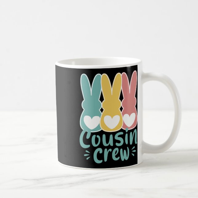 Easter Cousin Crew Squad Family Matching Bunnies T Coffee Mug (Right)