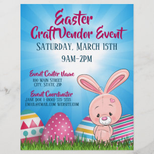 Easter Craft Vendor Event Flyer