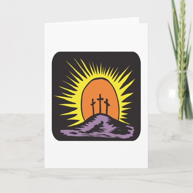 Easter Cross Holiday Card (Front)