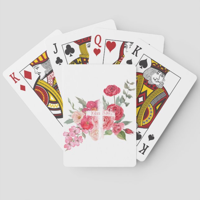 Easter/Cross/John3:16/Jesus Playing Cards (Back)