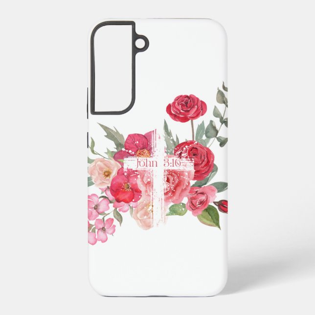 Easter/Cross/John3:16/Jesus Samsung Galaxy S22+ Case (Back)