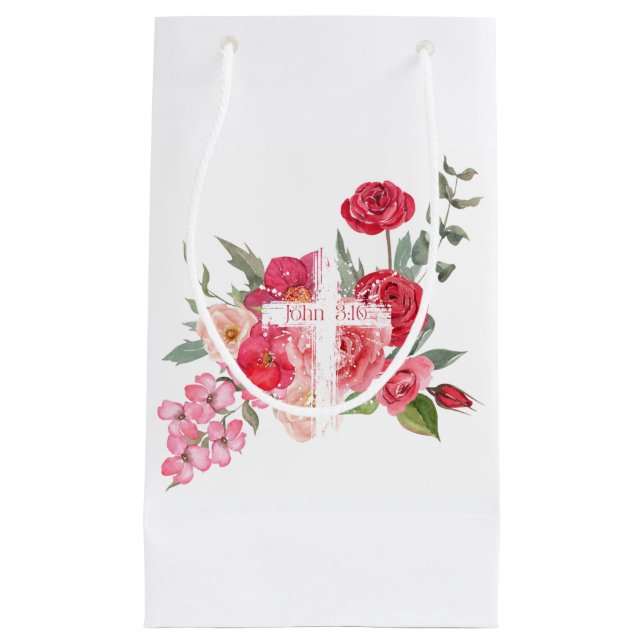 Easter/Cross/John3:16/Jesus Small Gift Bag (Front)