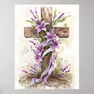 Easter Cross Poster