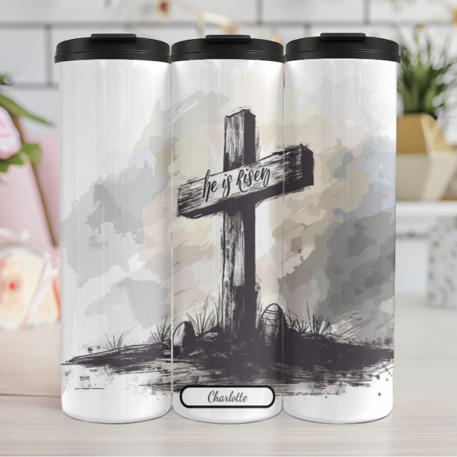  Easter Cross, Risen Hope Art Thermal Tumbler (Creator Uploaded)