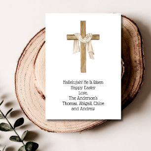 Easter Cross Shroud Religious Christian Holiday Card