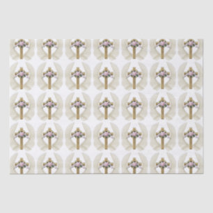 Easter cross with Angel wings tissue paper