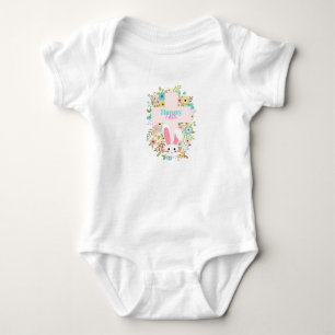 Easter Cross with Bunny Baby Bodysuit