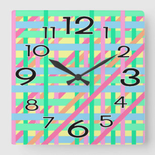 Easter Crossed Lines Acrylic Wall Clock