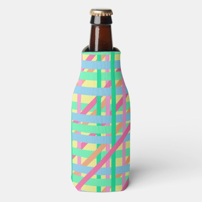 Easter Crossed Lines Bottle Cooler (Bottle Front)