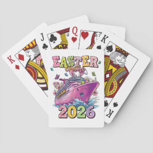 Easter Cruise 2026 Family Vacation Spring Break Playing Cards