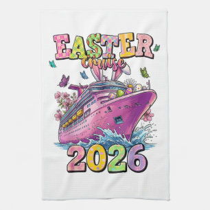 Easter Cruise 2026 Family Vacation Spring Tea Towel