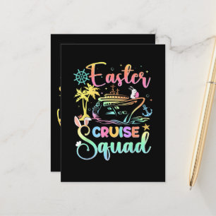 Easter Cruise 2026 Squad Cruising Holiday Family Announcement Postcard