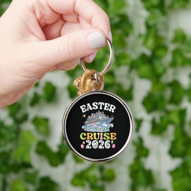 Easter Cruise 2026 Vacation Bunny Ship Spring  Key Ring (Hand)