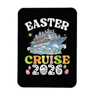 Easter Cruise 2026 Vacation Bunny Ship Spring Magnet