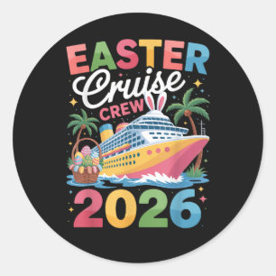 Easter Cruise Crew 2026 Matching Family Vacation Classic Round Sticker