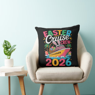 Easter Cruise Crew 2026 Matching Family Vacation Cushion