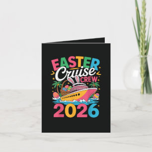 Easter Cruise Crew 2026 Matching Family Vacation Holiday Card