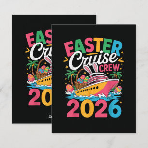 Easter Cruise Crew 2026 Matching Family Vacation Holiday Card