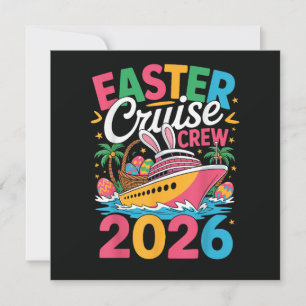 Easter Cruise Crew 2026 Matching Family Vacation Invitation