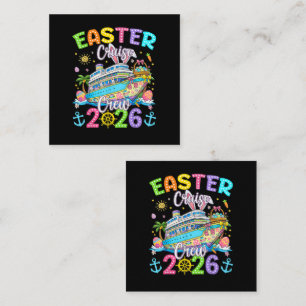 Easter Cruise Crew 2026 Matching Family Vacation  Square Business Card
